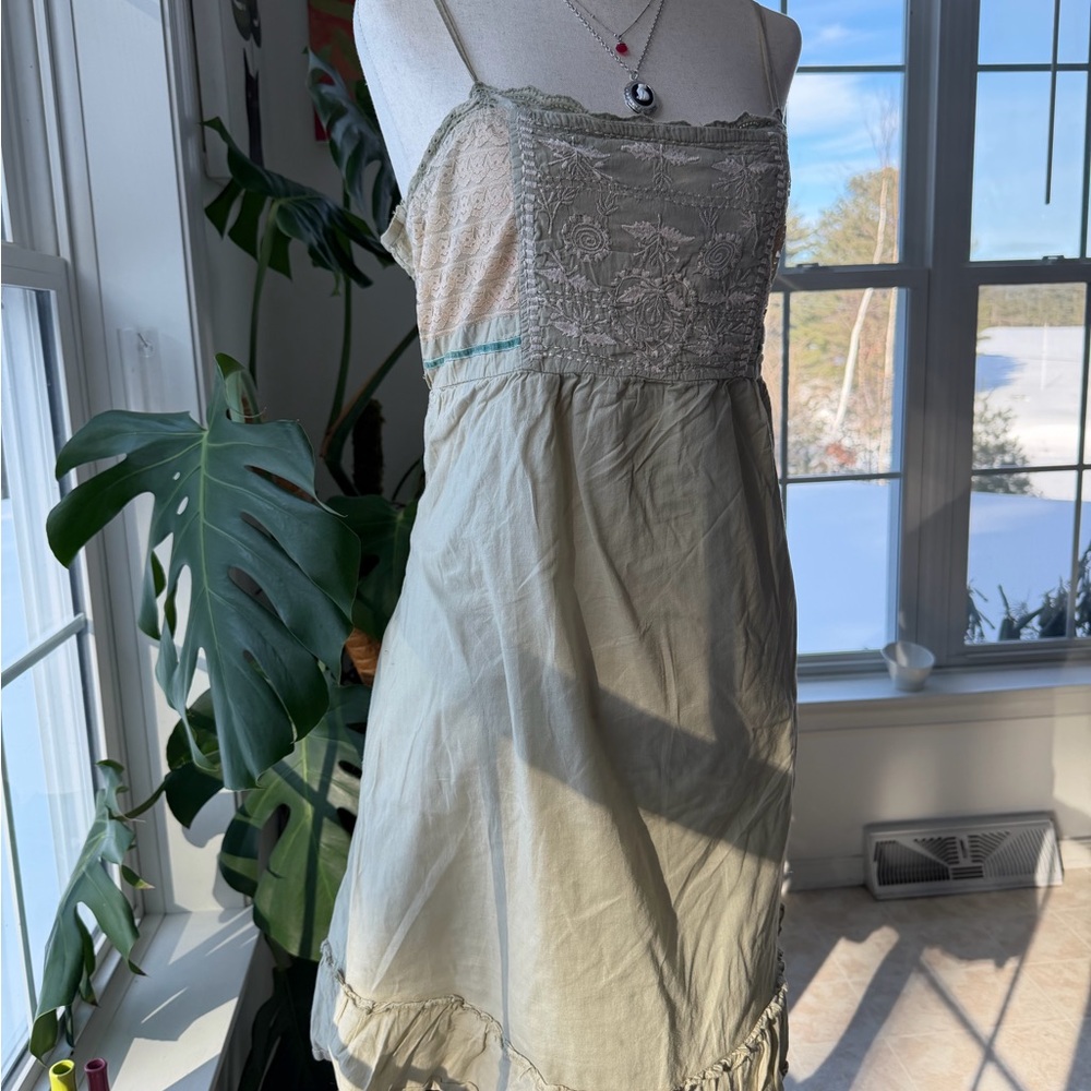 Vintage Wet Seal Sage Green Mini Dress